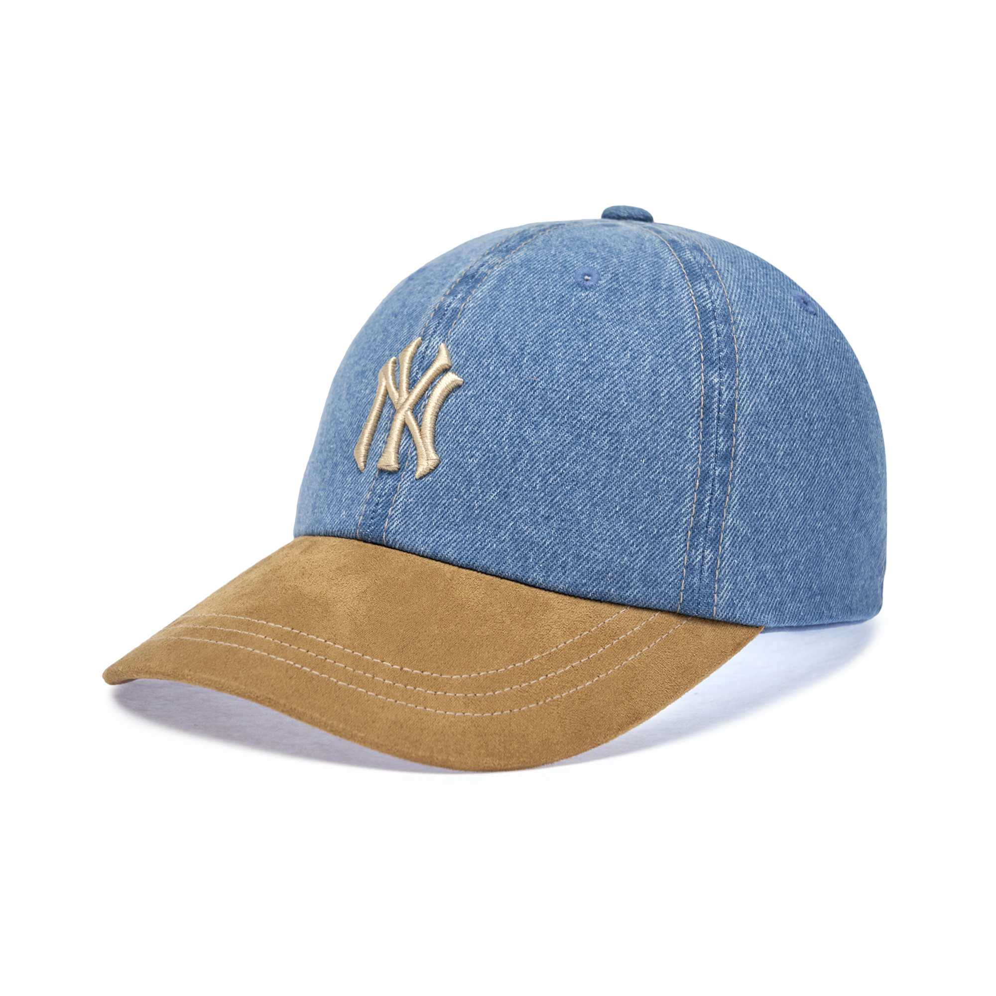  Nón MLB Korea - [Unisex] Denim Suede Unstructured Ballcap - 3ACPB125N-50BGS 