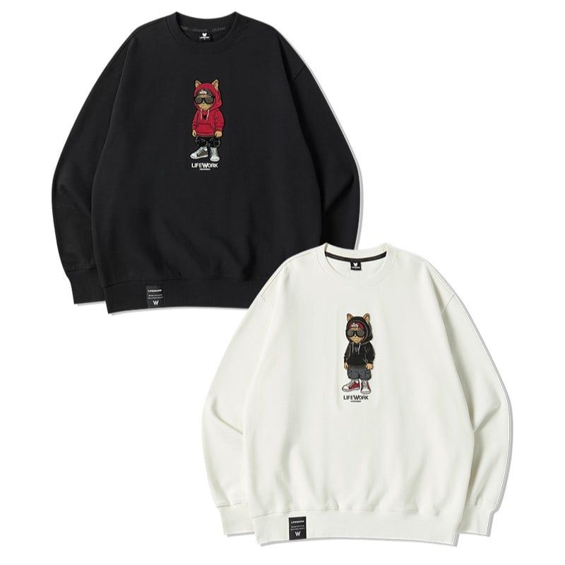  Áo Sweater Life Work - [Unisex] Grass Embroidery Hipdog - LW253MT107 