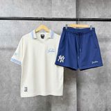  Áo Thun Polo New Era - [Unisex] NY Yankees Basic Logo Polo - White 