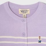  Áo Cardigan WHOAU [Nữ] - Steve R-neck Cardigan Purple - WHCKF4913F 