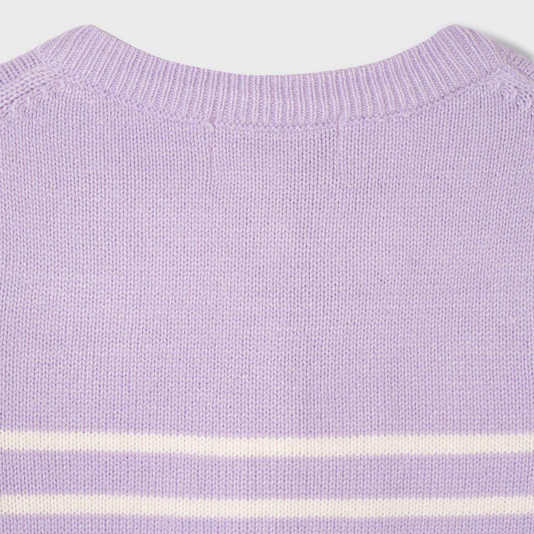  Áo Cardigan WHOAU [Nữ] - Steve R-neck Cardigan Purple - WHCKF4913F 