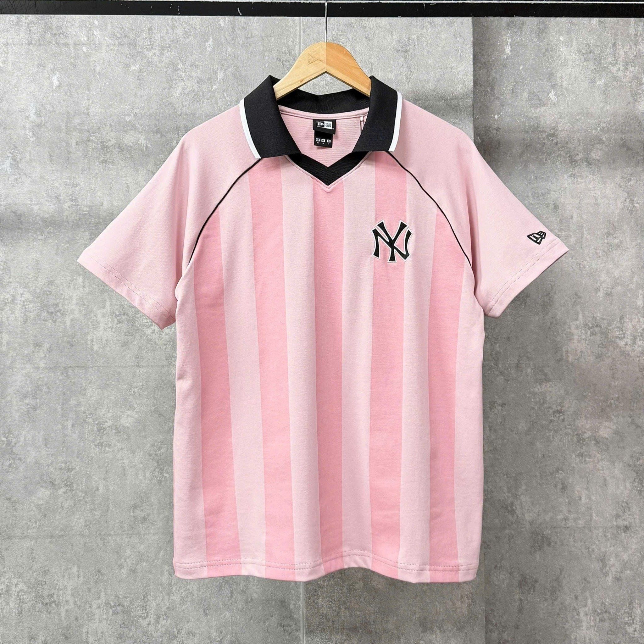  Áo Polo New Era - [Unisex] NY Yankees Jersey Stripe Pink - 18978562 