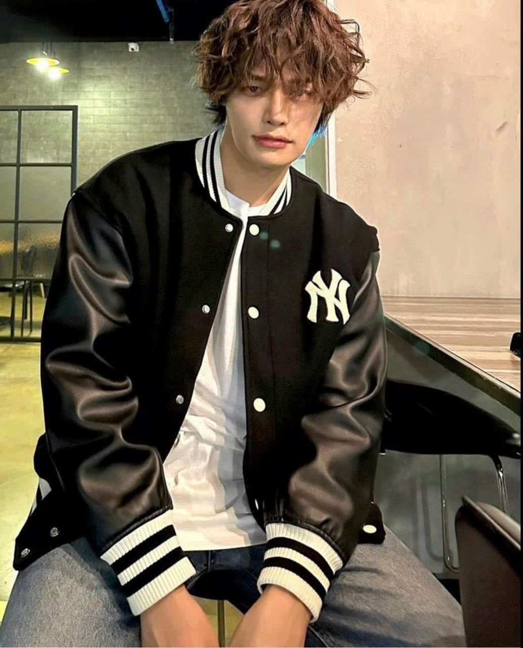  Áo Bomber MLB [Unisex] Wool Basic Varsity Jacket New York Yankees - 3AJPV0634-50BKL 