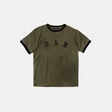  Áo Thun [Unisex] Badblood - [w-tee25-089] Cosmo Bad Patch Ringer T-Shirt Khaki 