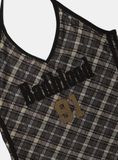  Áo Hai Dây [Nữ] Badblood - [w-tnk25-016] Vintage Club Halter Tank Check Brown 