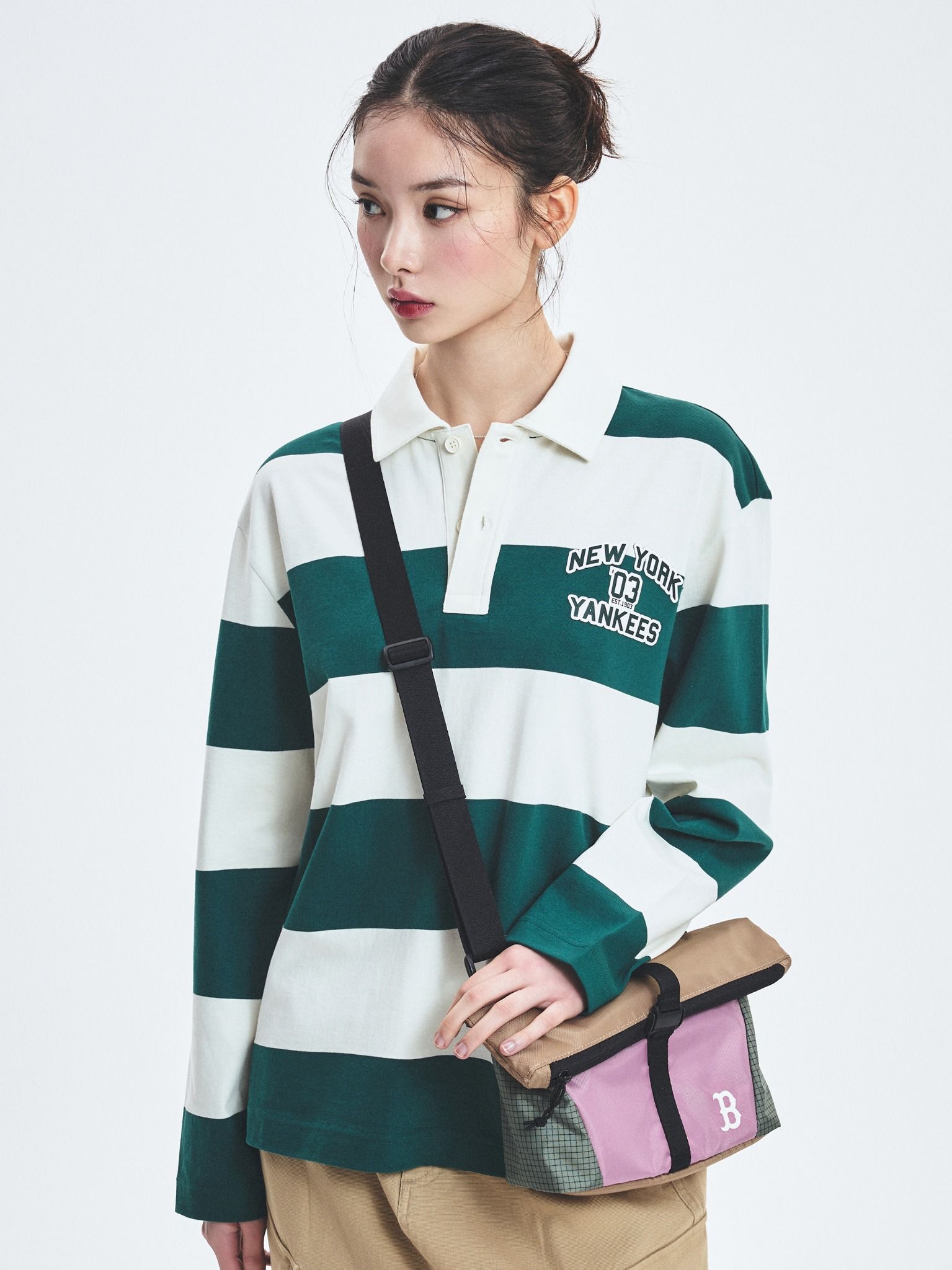  Túi Đeo Chéo MLB Korea - Basic Golf Core Crossbody Bag Boston Red Sox - 3ACRB025N-43PKP 