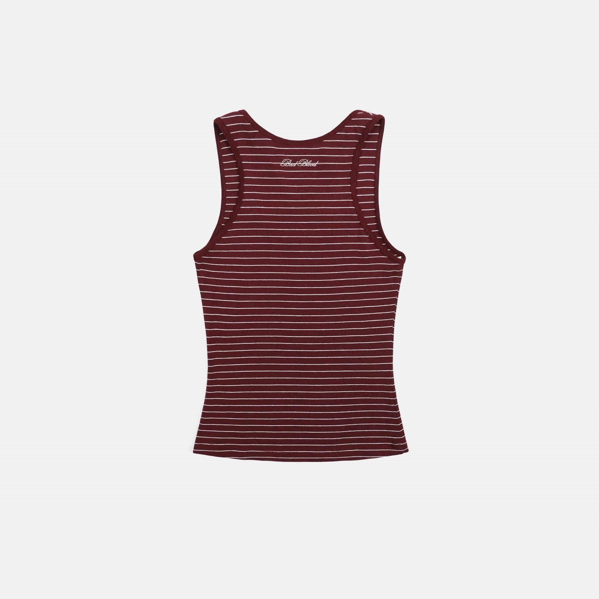 ◆BADBLOOD◆ Beyond Soft Tank 3 Stripe Wine w-tnk25-004 Áo Croptop [Nữ] Badblood - [w-tnk25-004] Beyond Soft Tank 3