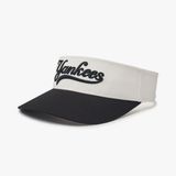  Nón Nửa Đầu MLB Korea [Unisex] Varsity Basic Cumulative Lettering Black - 3ASC00643-50BKS 