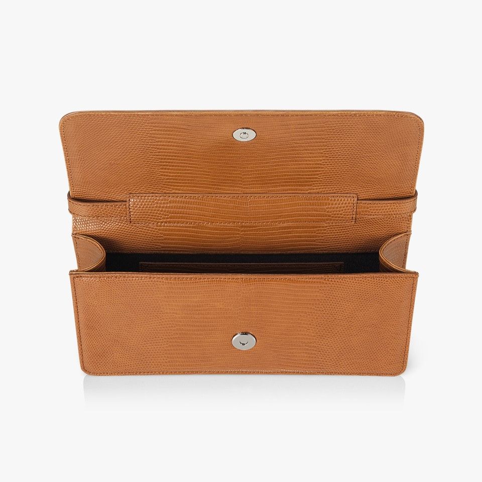  Túi Xách FindKapoor Korea - Patti Bag 26 Lizard Brown 