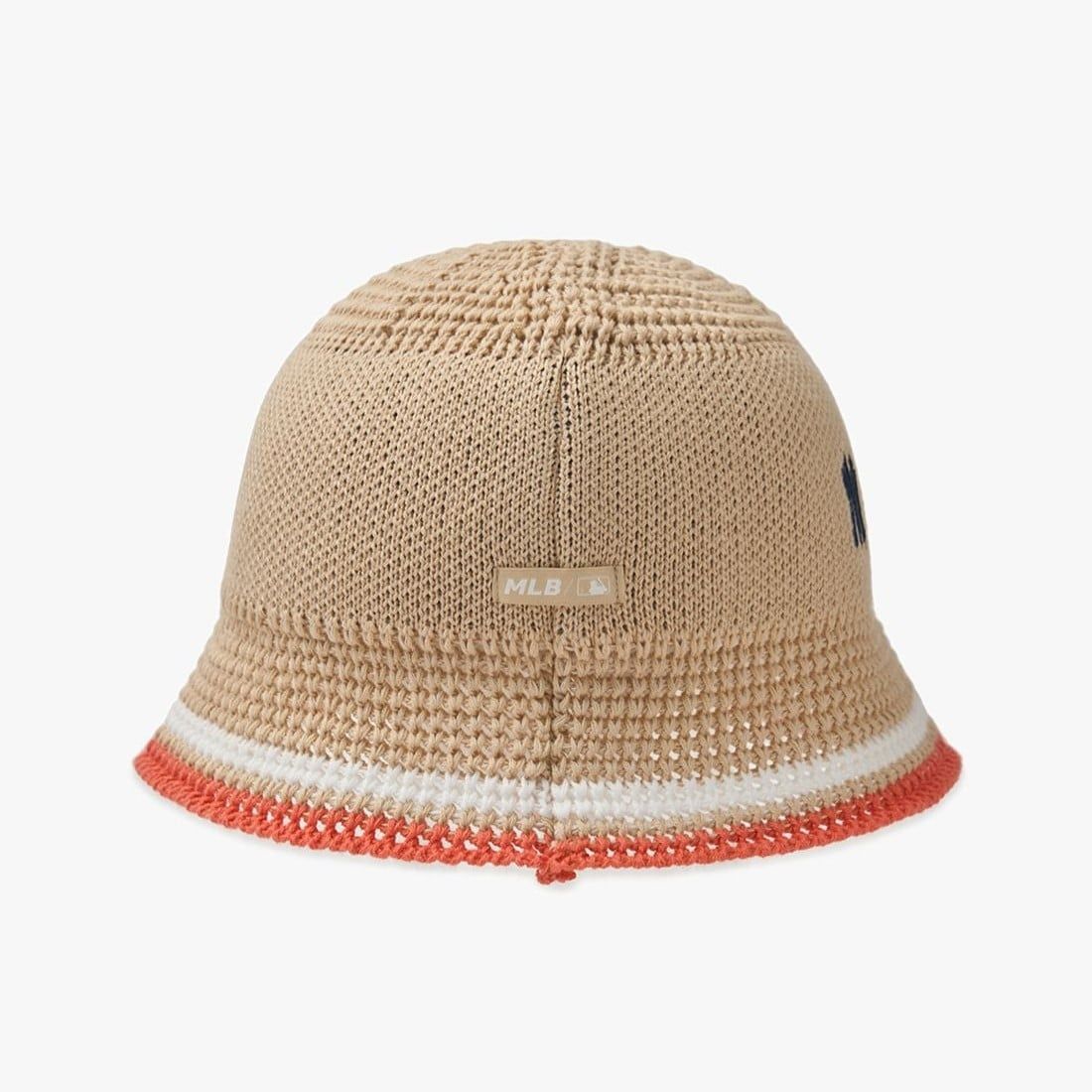  Nón Bucket Dệt Len MLB Knitted Crochet - 3AHTK014N-50BGL 