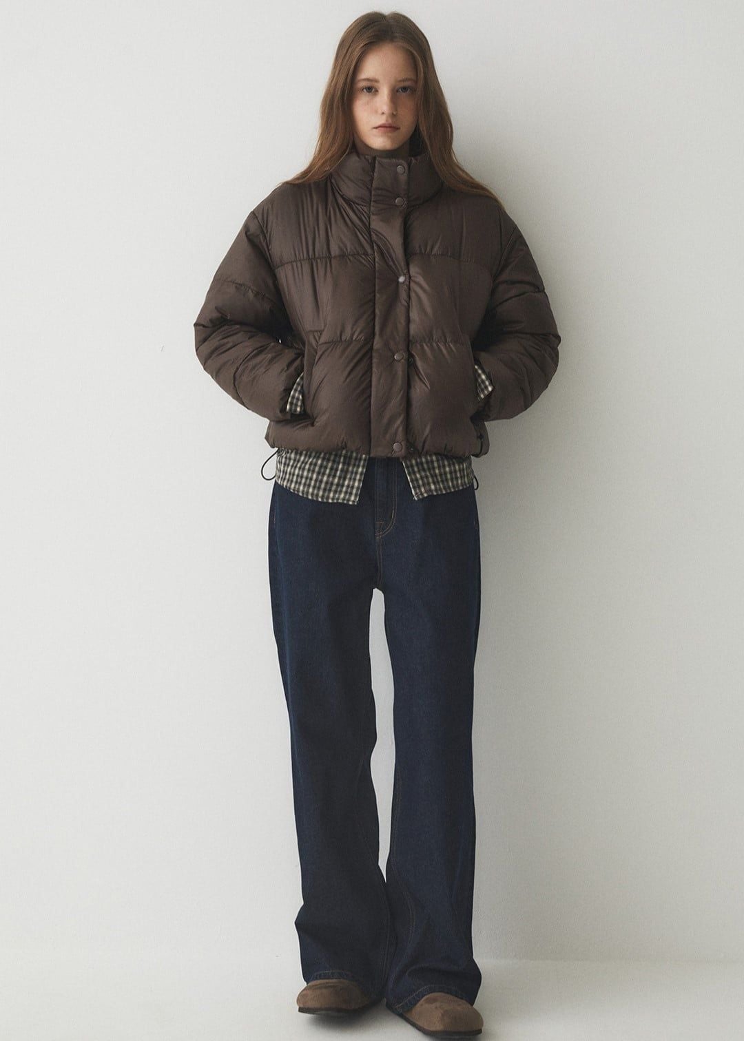  Áo Khoác Phao Whoau - High neck Short Puffer - WHJPE4V15F 