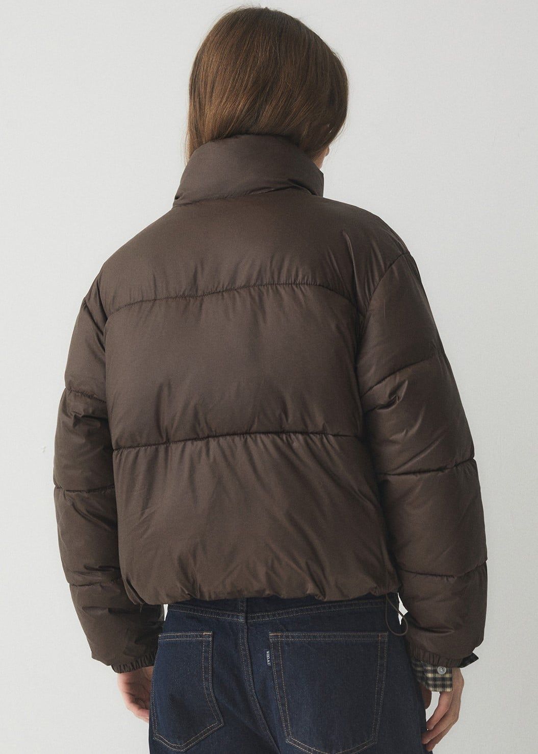  Áo Khoác Phao Whoau - High neck Short Puffer - WHJPE4V15F 
