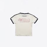  Áo Thun [Unisex] Badblood - [w-tee24-047] Vintage Logo Slim T-Shirt Cream 