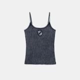  Áo Hai Dây [Nữ] Badblood - [w-tnk25-009] Rusty Denim String Tank Blue 