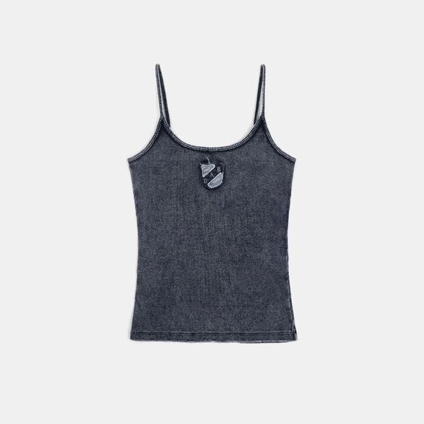 Áo Hai Dây [Nữ] Badblood - [w-tnk25-009] Rusty Denim String Tank Blue
