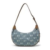  Túi Xách MLB Classic Monogram Vintage Denim Hobo Bag NY Yankees - 3ABQMV55N-50BLL 