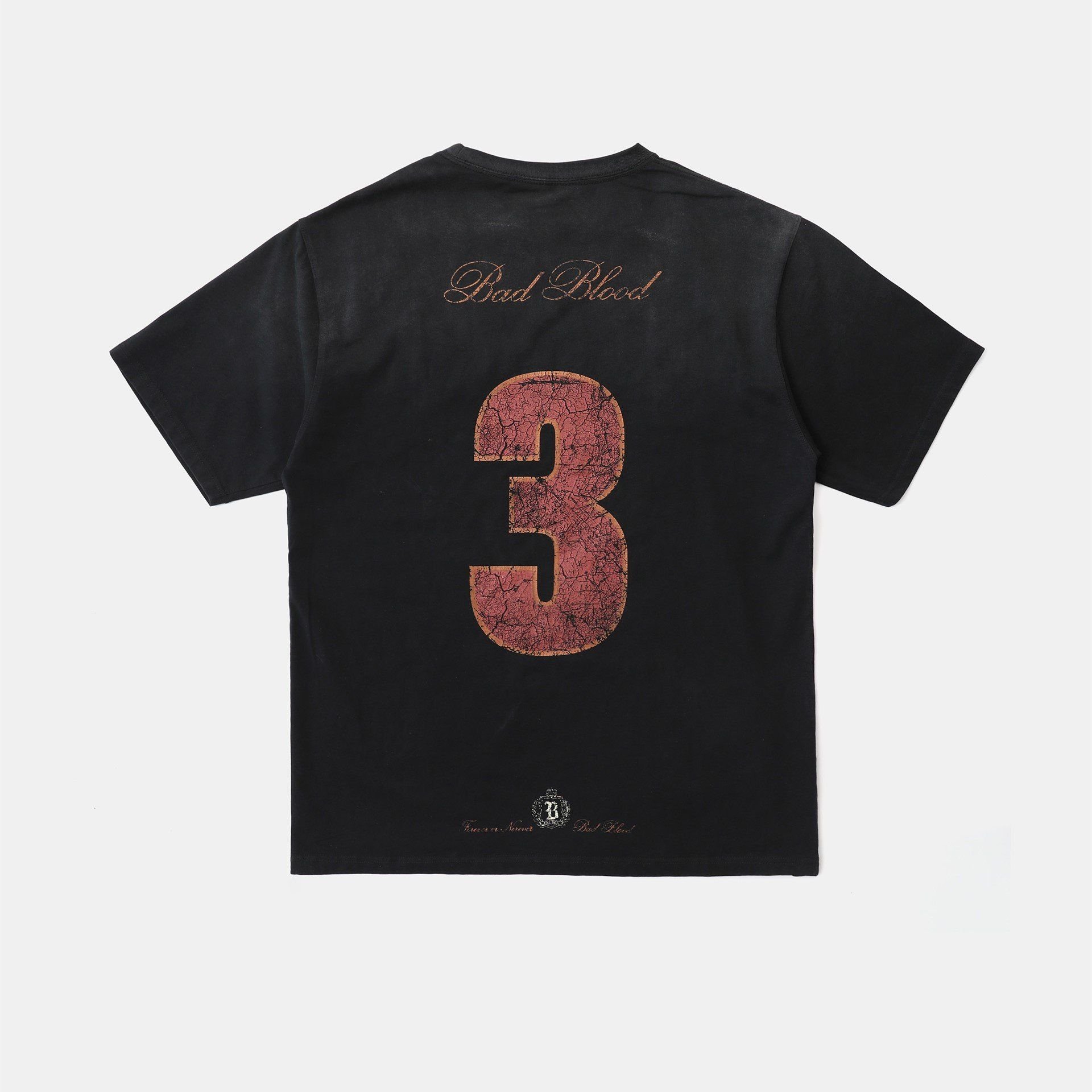  Áo Thun [Unisex] Badblood - [w-tee25-048] Royal Classic T-Shirt Black 