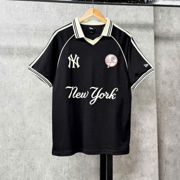 Áo Thun Polo New Era - [Unisex] NY Yankees Baseball Logo Polo Black - 14326525