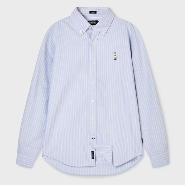 Áo Sơ Mi WHOAU [Unisex] - Steve Oxford Shirt Blue - WHYWF2311U