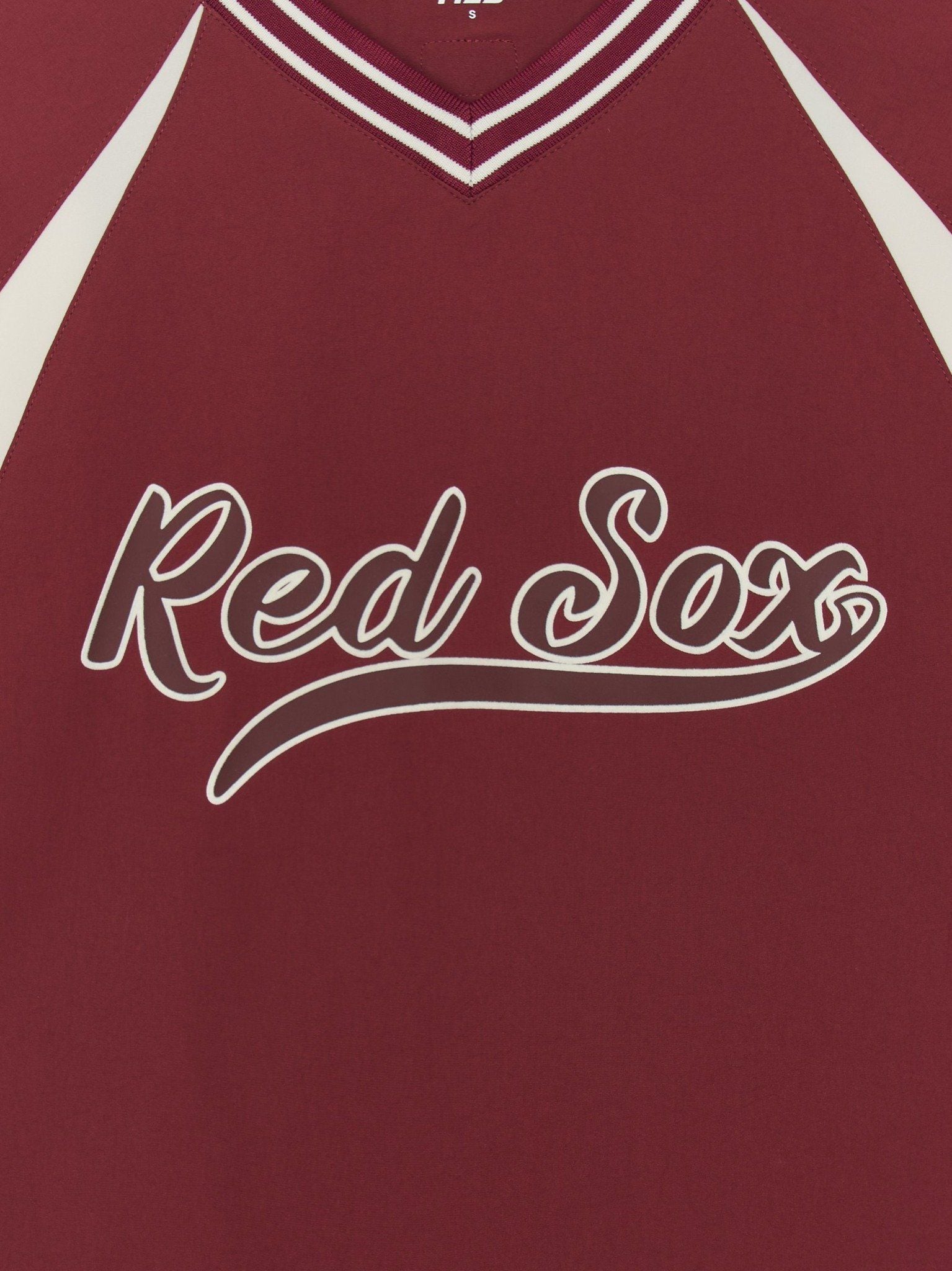  Áo Sweater MLB Korea - Varsity Sportive Curlsive Woven Boston Red Sox - 3AMTV1254-43WIS 