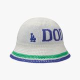 Nón Bucket Dệt Len MLB Knitted Crochet - 3AHTK014N-07IVS 
