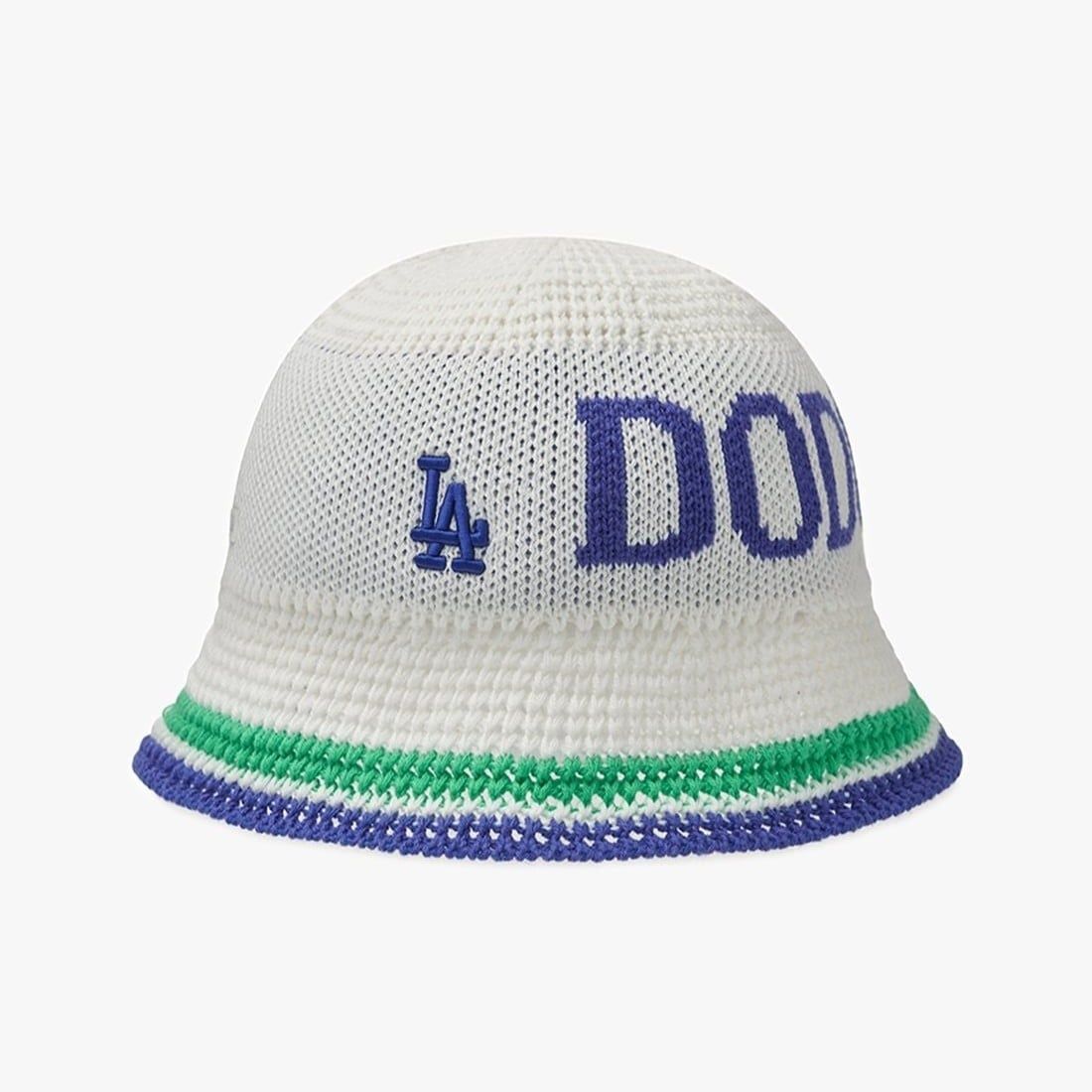  Nón Bucket Dệt Len MLB Knitted Crochet - 3AHTK014N-07IVS 