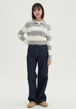  Áo Sweater Crop SPAO [Nữ] - Woody Cable Half-Open Gray - SPKWF49G50 