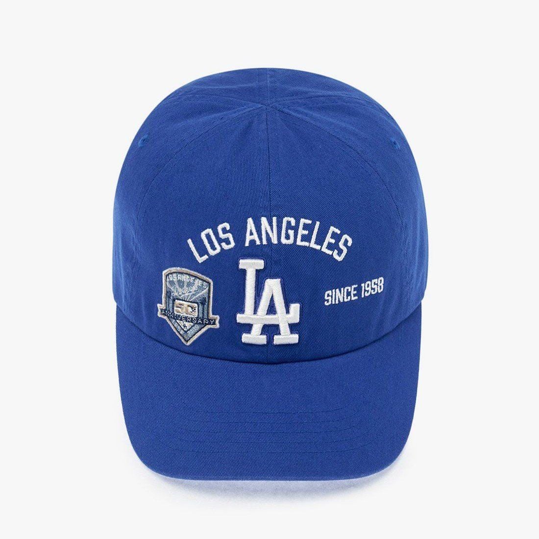  Nón MLB Korea - [Unisex] Vintage Patch Unstructured Ball Cap LA Dodgers - 3ACPB175N-07BLS 