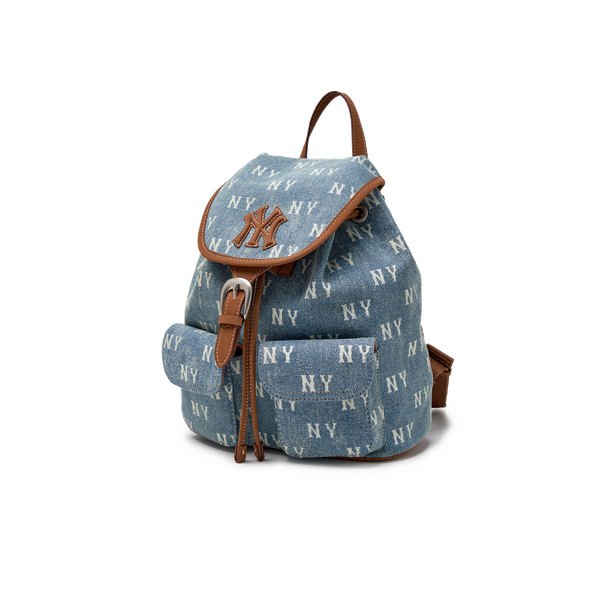 Balo MLB Classic Monogram Vintage Denim Backpack NY Yankees - 3ABKM065N-50BLL