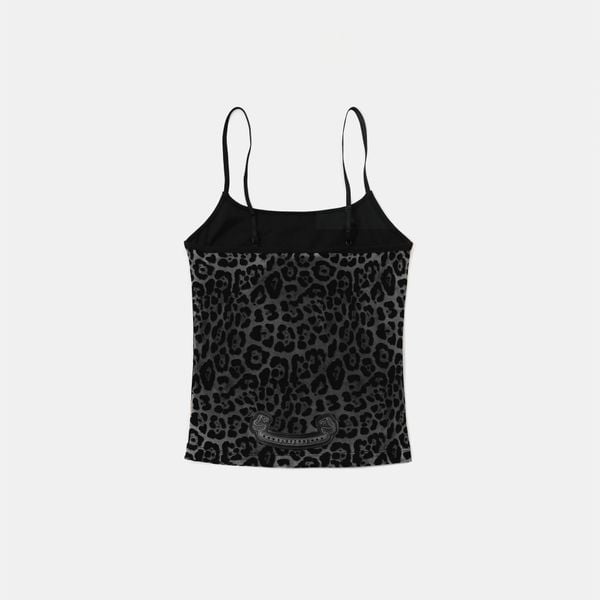 Áo Croptop [Nữ] Badblood - [w-tnk25-036] Mystic String Tank Black Leopard