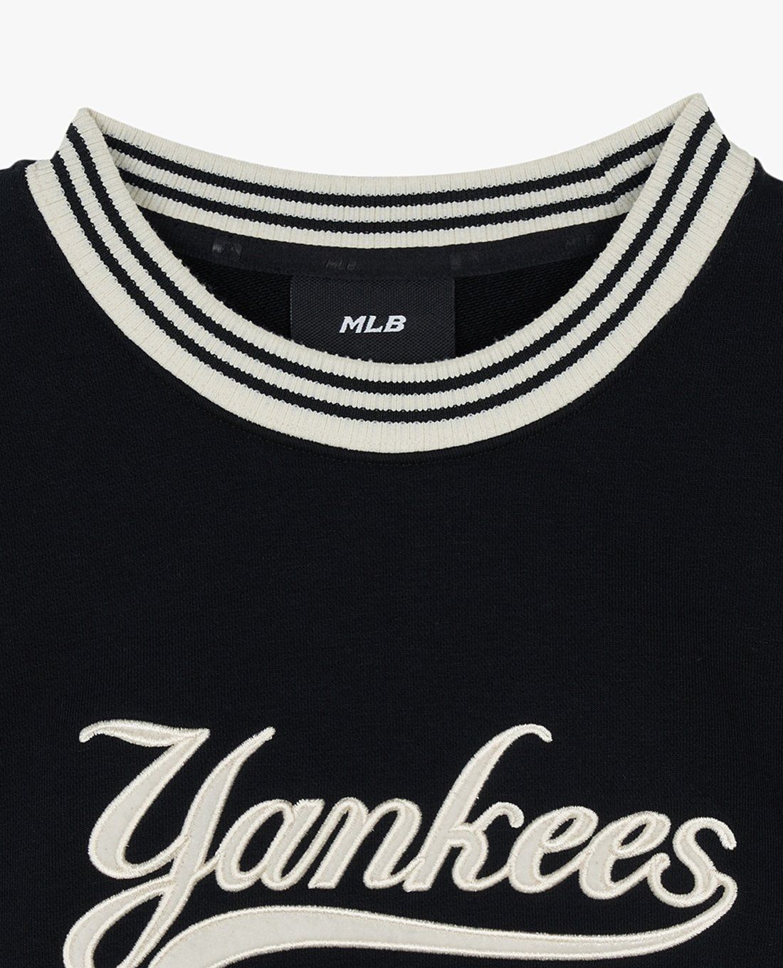  Áo Sweater [Nữ] MLB Korea - Varsity Cursive NY Yankees - 3FMTV0344-50BKS 