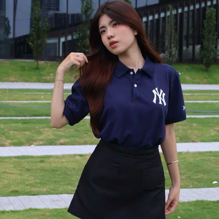  Áo Thun Polo New Era - [Unisex] NY Yankees Basic Logo Polo Navy - 14125367 