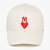  Nón Lưỡi Trai MLB - [Unisex] Heart Logo New York Yankees Black - 3ACPH0136-50IVS 