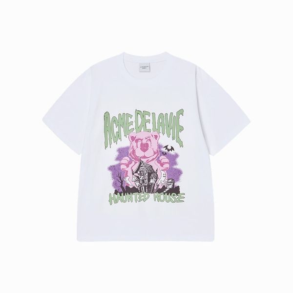 Áo thun [Unisex] ADLV - Acmédelavie AC Bear Halloween White