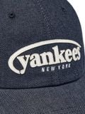  Nón MLB Korea - [Unisex] Vintage Denim Curve Logo Unstructured Ball Cap LA Dodgers - 3ACPV196N-50INS 