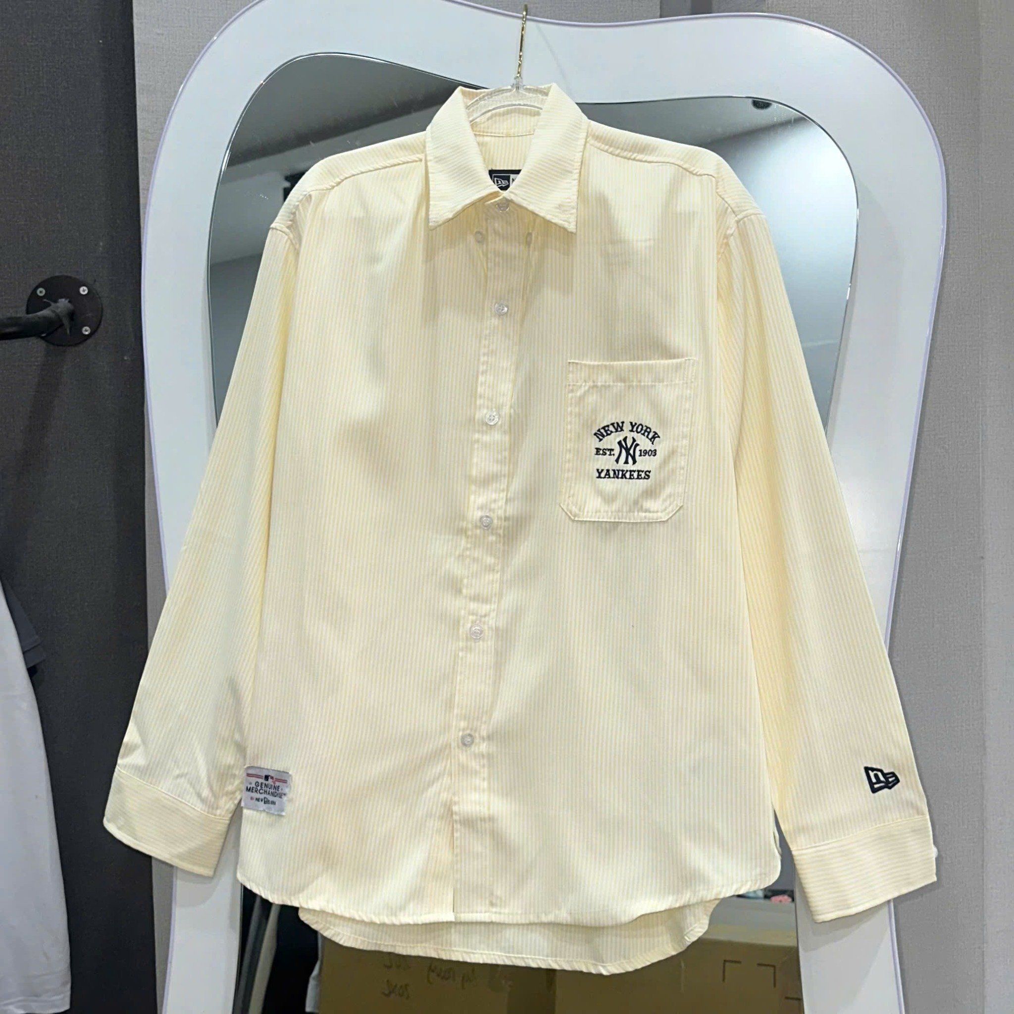  Áo Sơ Mi New Era - [Unisex] NY Yankees Striped Yellow - 14529326 