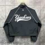  Áo Khoác Gió [Nữ] MLB Korea - Sporty Varsity Crop Windbreaker - 3FWJV0243-50BKS 