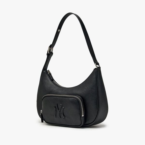  Túi Xách MLB Korea - Basic Vintage Logo Hobo Bag NY Yankees - 3ABQV026N-50BKS 