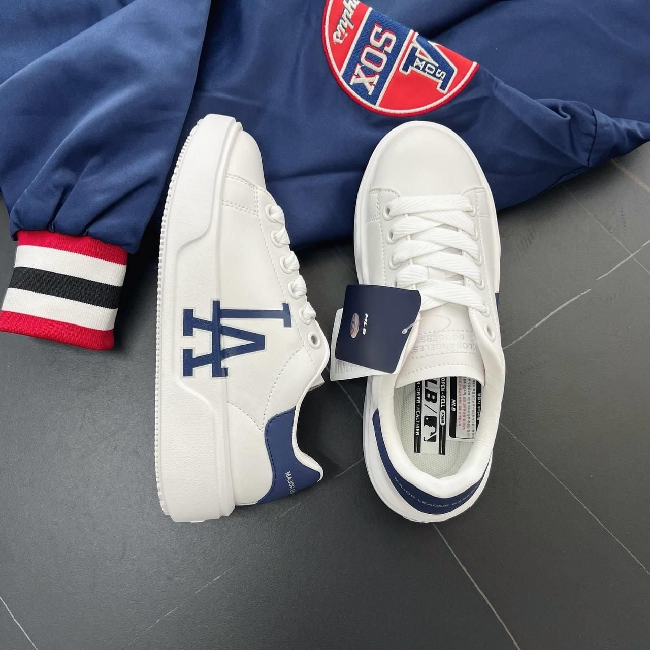  Giày MLB Chunky Classic A LA Dodgers White - 3ASXCCB3N-07WHS 