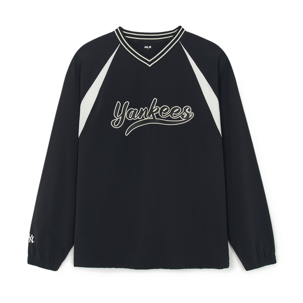  Áo Sweater MLB Korea - Varsity Sportive Curlsive Woven Yankees - 3AMTV1254-50BKS 