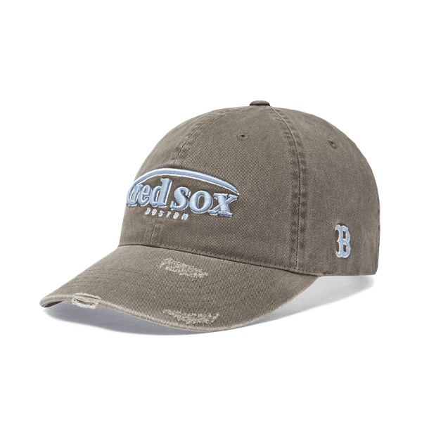 Nón MLB Korea - [Unisex] Vintage Damaged Curve Logo Unstructured Ball Cap - 3ACPV106N