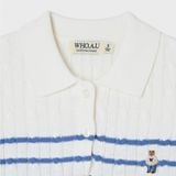  Áo Len WHOAU [Nữ] - Steve Collar Cable Sweater - WHKAG2423F 
