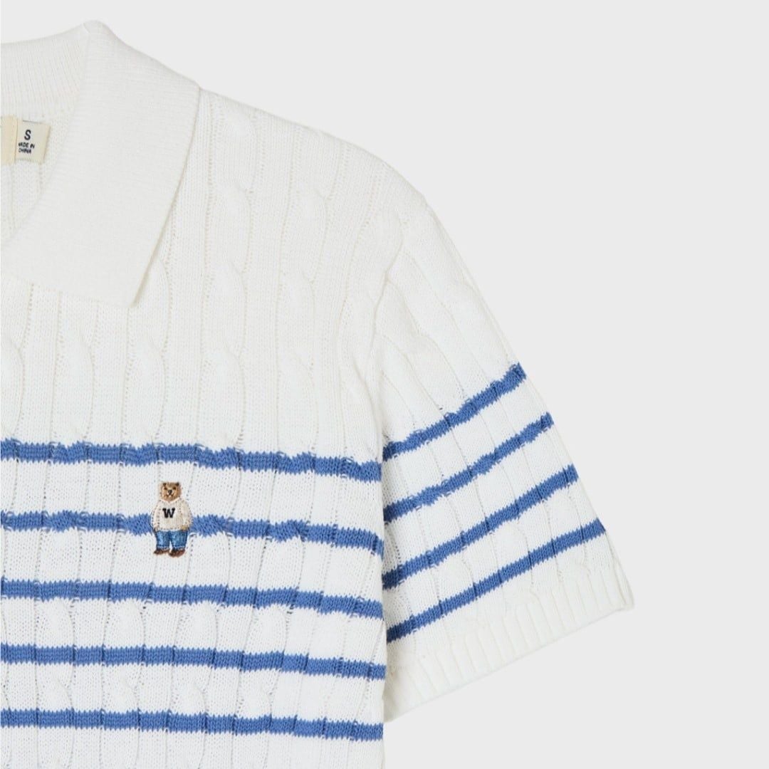  Áo Len WHOAU [Nữ] - Steve Collar Cable Sweater - WHKAG2423F 