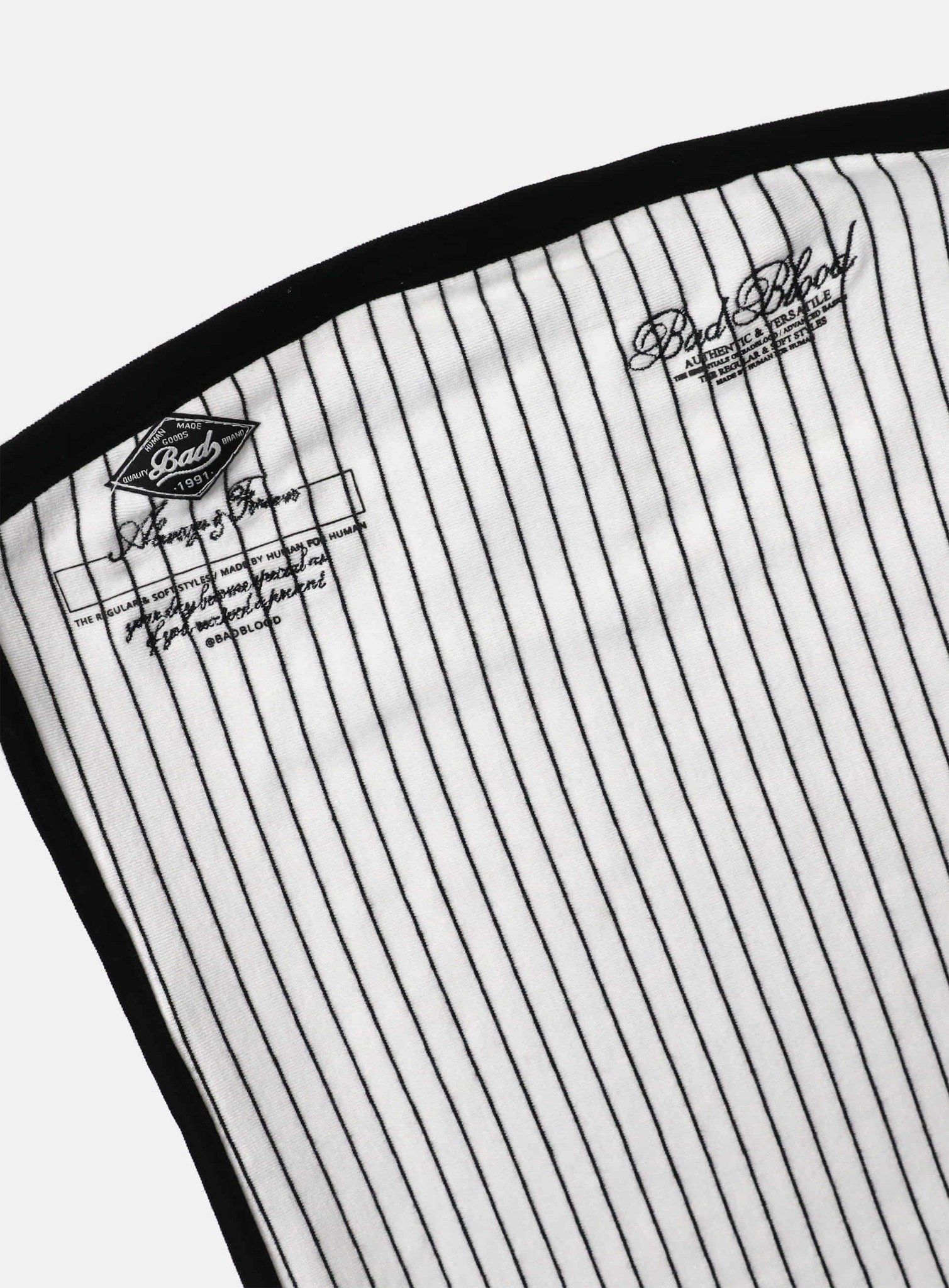  Áo Quây [Nữ] Badblood - [w-tnk25-032] Classic Logo Stripe Tube Top White 