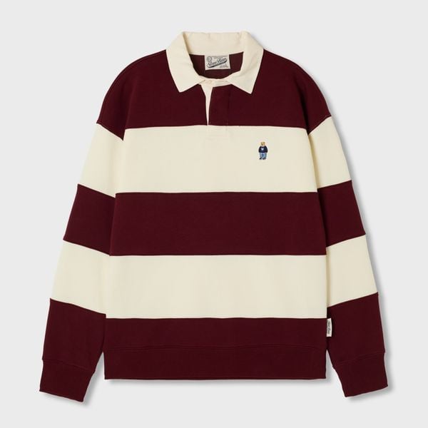 Áo Sweater WHOAU - Steve Rugby Sweatshirt Red - WHMAF4922U