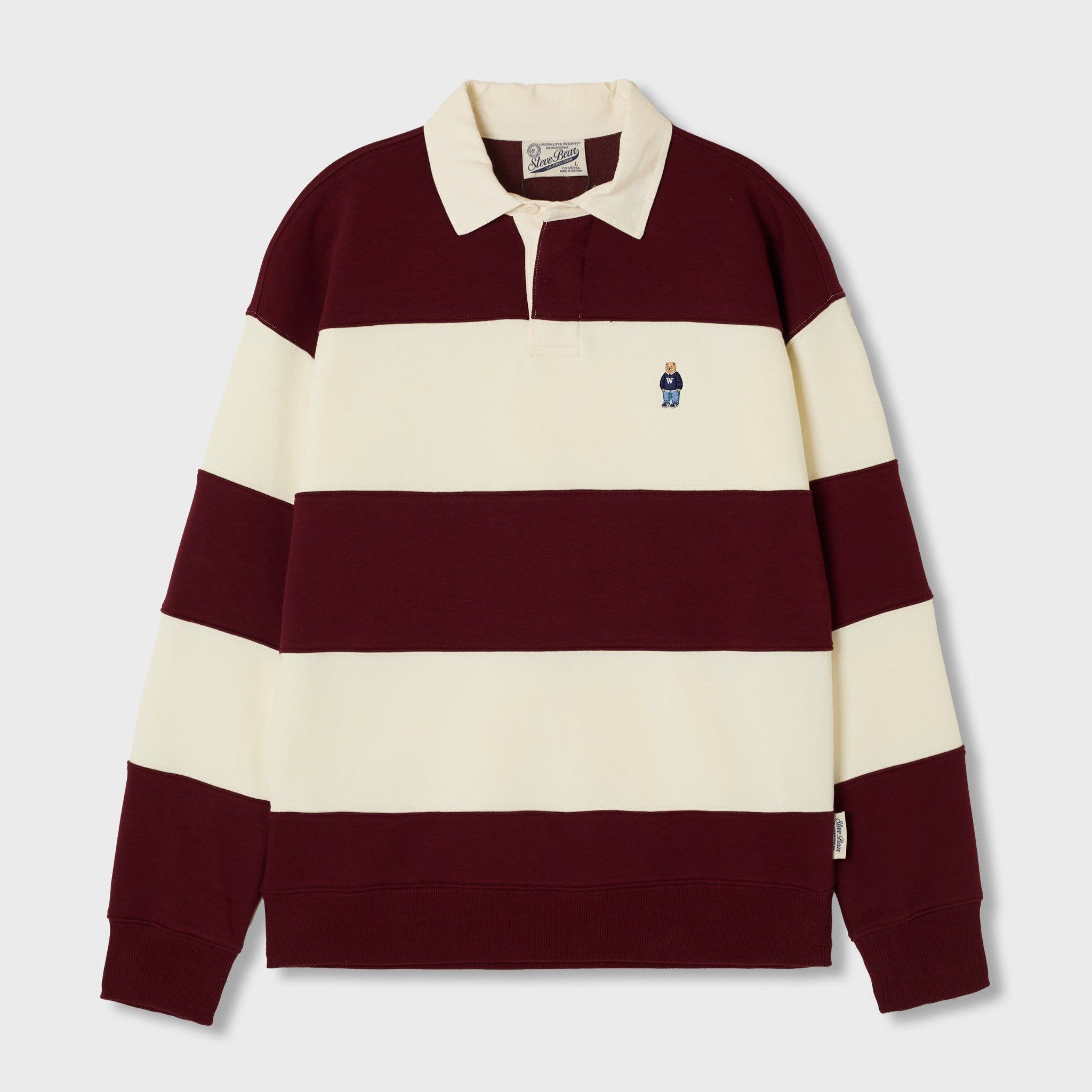  Áo Sweater WHOAU - Steve Rugby Sweatshirt Red - WHMAF4922U 