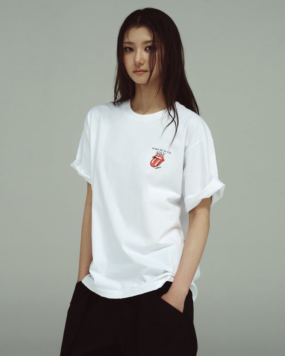  Áo thun ADLV [Unisex] - Acmédelavie Rolling Stones Basic Logo 
