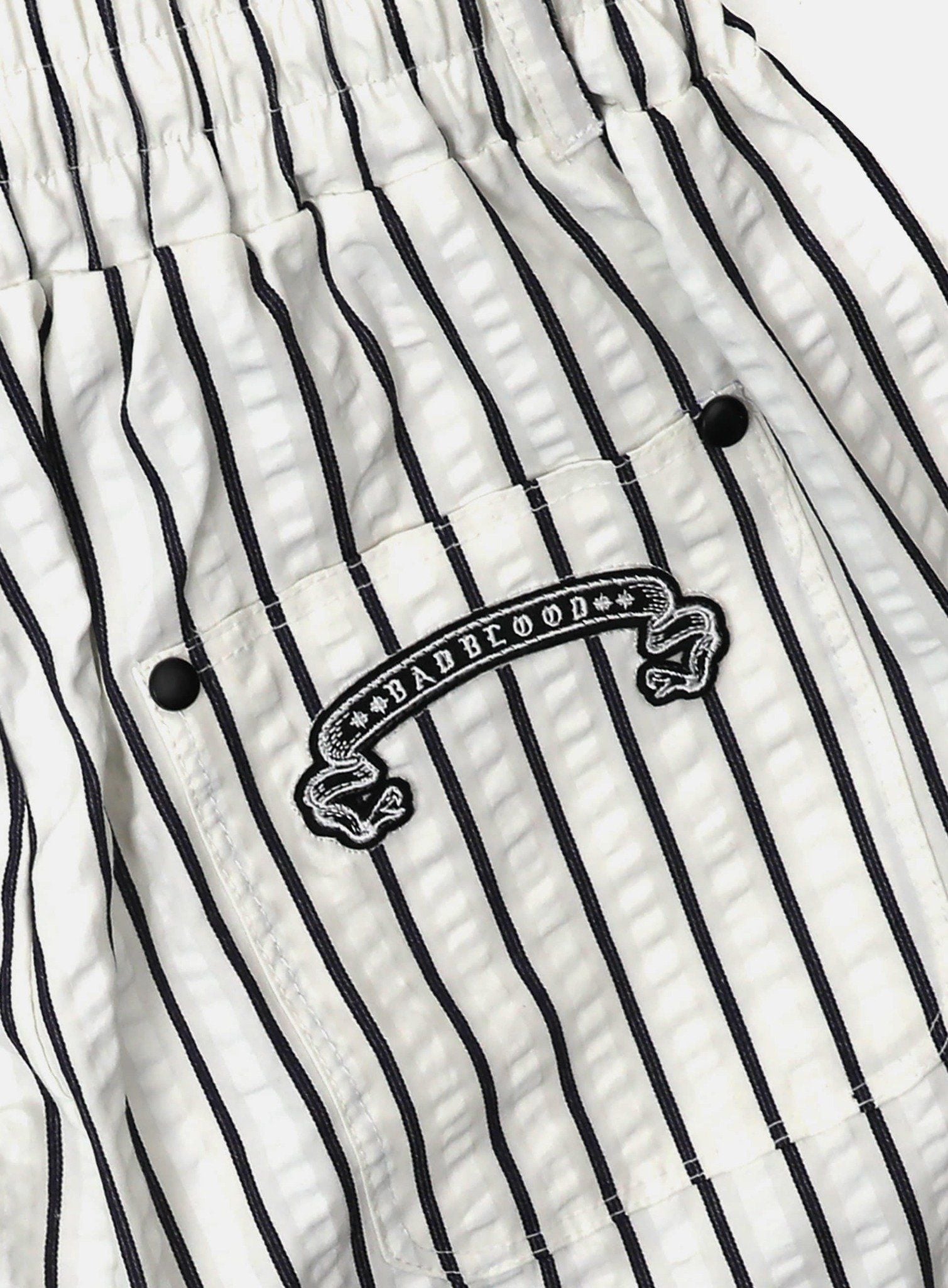  Quần Dài [Unisex] Badblood - [w-pts24-041] AJ Easy Pants - Black/Stripe 