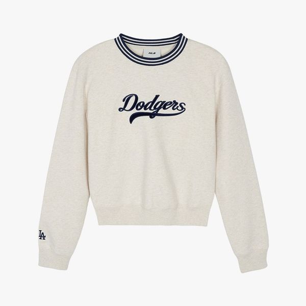 Áo Sweater [Nữ] MLB Korea - Varsity Cursive NY Yankees - 3FMTV0344-07OTS