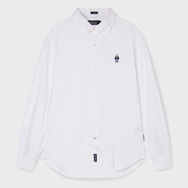  Áo Sơ Mi WHOAU [Unisex] - Steve Oxford Shirt White - WHYWF2311U 
